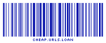 code128 barcode that reads "cheap.urls.loan"